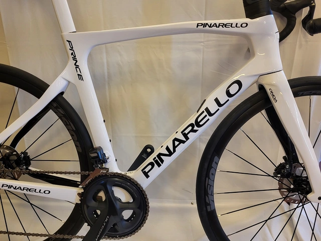 Pinarello Prince Ticr Disc 2021 54,5 cm Racing geometri, farge 214 hvit 