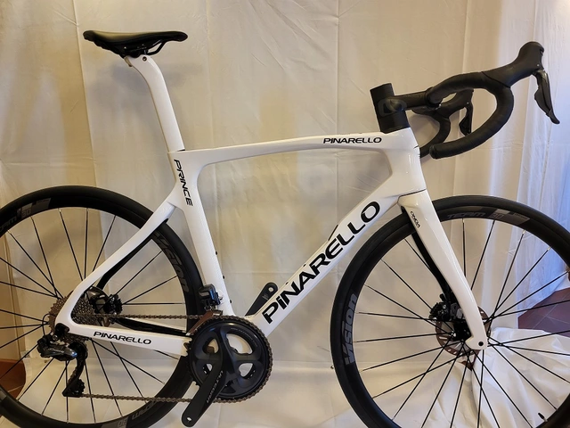 Pinarello Prince Ticr Disc 2021 54,5 cm Racing geometri, farge 214 hvit 