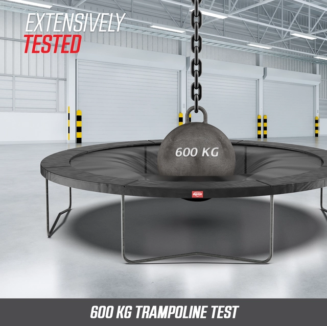 BERG Trampoline Favorit 430 sort Med sikkerhetsnett Comfort 