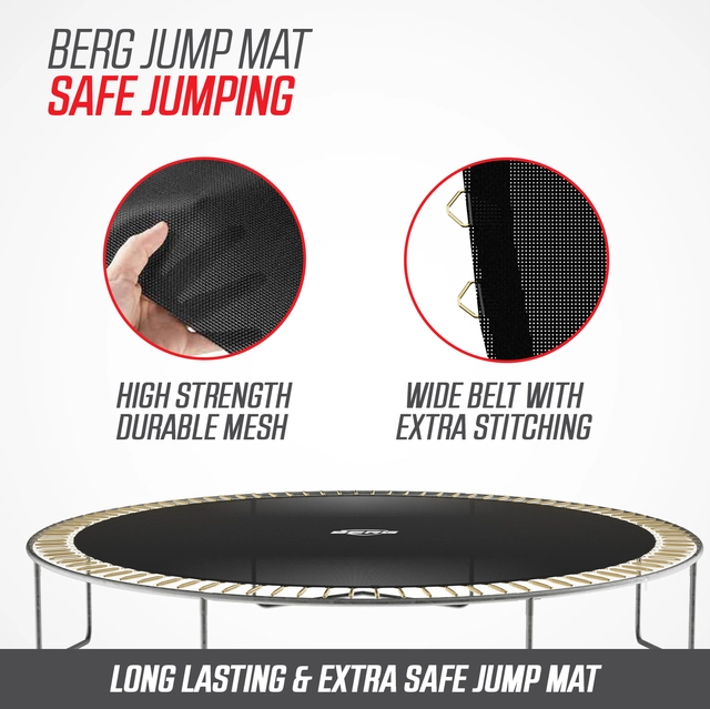 BERG Trampoline Favorit 380 grønn Med sikkerhetsnett Comfort 