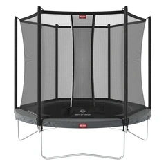 BERG Trampoline Favorit 270 grå Med sikkerhetsnett Comfort