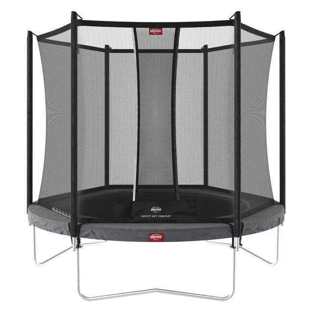 BERG Trampoline Favorit 270 grå Med sikkerhetsnett Comfort 