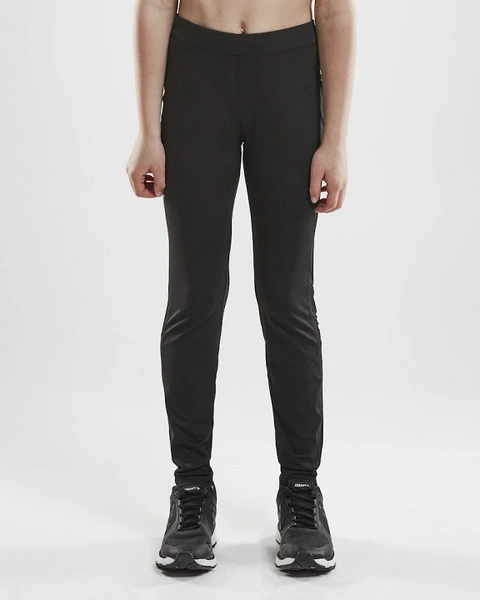 Craft Rush Tights JR Black Lett, funksjonell, elastisk tights 