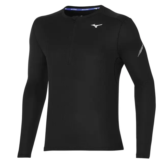 Mizuno Dryaeroflow LS HZ (M) Lett løpe/turjakke 