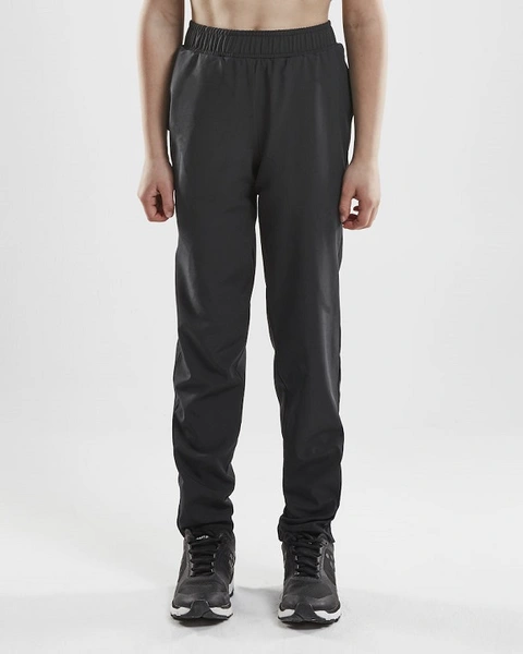 Craft Rush Wind Pants JR Black Tynn og lett vindbukse