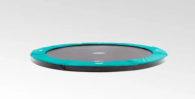 BERG FlatGround Champion 380 grønn Nedgravd rund trampoline 