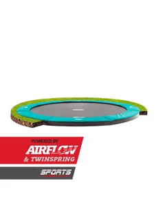 BERG FlatGround Champion 380 grønn Nedgravd rund trampoline