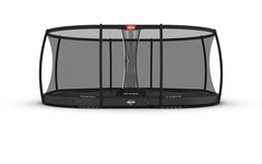 BERG Trampoline Grand Elite InGround 520 cm grå med sikkerhetsnett Deluxe