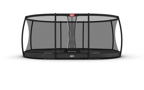 BERG Trampoline Grand Elite InGround 520 cm grå med sikkerhetsnett Deluxe
