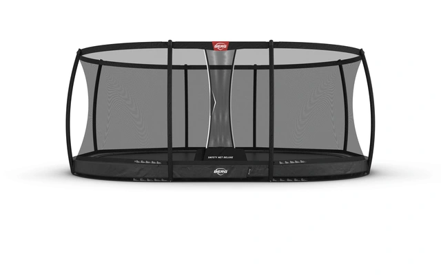 BERG Trampoline Grand Elite InGround 520 cm grå med sikkerhetsnett Deluxe 