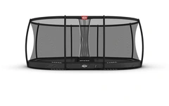 BERG Trampoline Grand Champion InGround 520 cm grå med Deluxe sikkerhetsnett