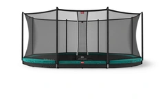 BERG Trampoline Grand Favorit InGround 520cm grønn med Comfort sikkerhetsett