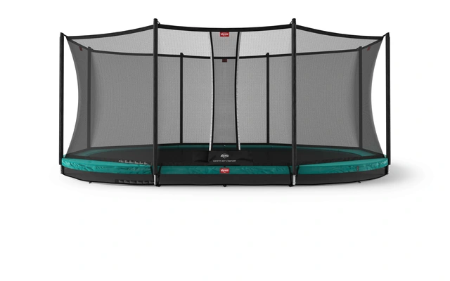 BERG Trampoline Grand Favorit InGround 520cm grønn med Comfort sikkerhetsett 