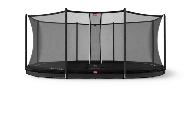 BERG Trampoline Grand Favorit InGround 520 cm sort med Comfort sikkerhetsett 