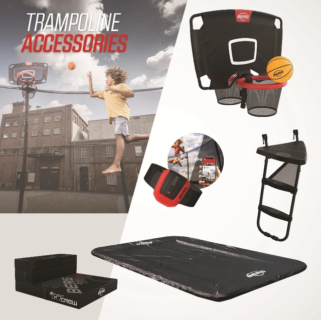 BERG Trampoline Champion InGround 330 Grå med sikkerhetsnett Deluxe 