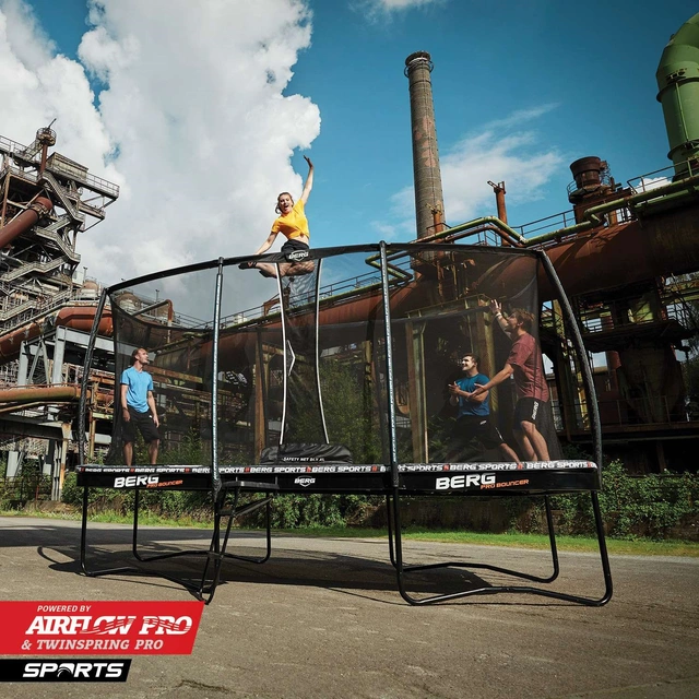 BERG Trampoline Pro Bouncer 500 Med sikkerhetsnett Deluxe XL 