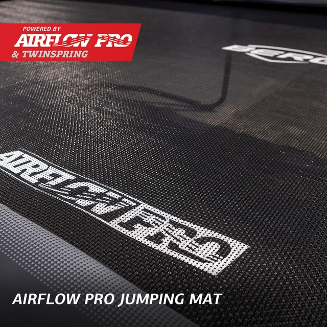BERG Trampoline Ultim Elite 500 grå Med sikkerhetsnett Deluxe XL 
