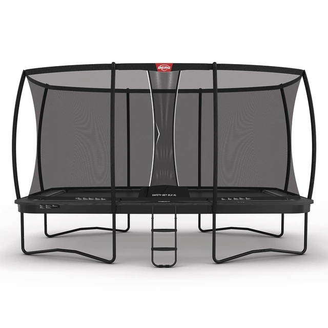 BERG Trampoline Ultim Elite 500 grå Med sikkerhetsnett Deluxe XL 