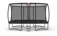 BERG Trampoline Ultim Champion 500 grå Med sikkerhetsnett Deluxe XL