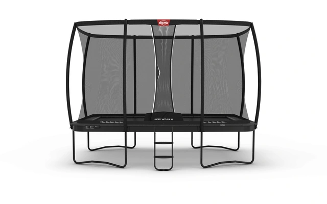 BERG Trampoline Ultim Champion 410 grå Med sikkerhetsnett Deluxe XL 