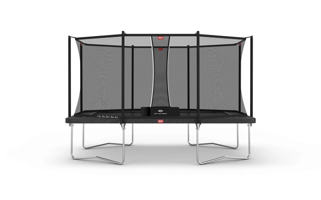 BERG Trampoline Ultim Favorit 410 grå Med sikkerhetsnett Comfort 