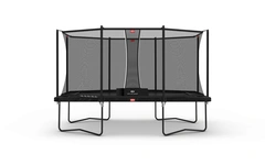 BERG Trampoline Ultim Favorit 410 sort Med sikkerhetsnett Comfort
