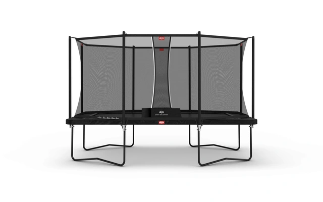 BERG Trampoline Ultim Favorit 410 sort Med sikkerhetsnett Comfort 