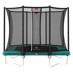 BERG Trampoline Ultim Favorit 280 grønn Med sikkerhetsnett Comfort