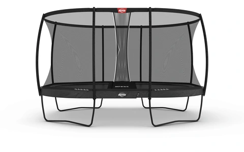 BERG Trampoline Grand Elite 520 grå Med sikkerhetsnett Deluxe XL