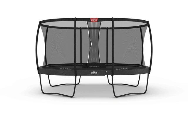 BERG Trampoline Grand Champion 470 grå Med sikkerhetsnett Deluxe 