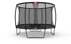 BERG Trampoline Elite 430 grå Levels Med sikkerhetsnett Deluxe XL