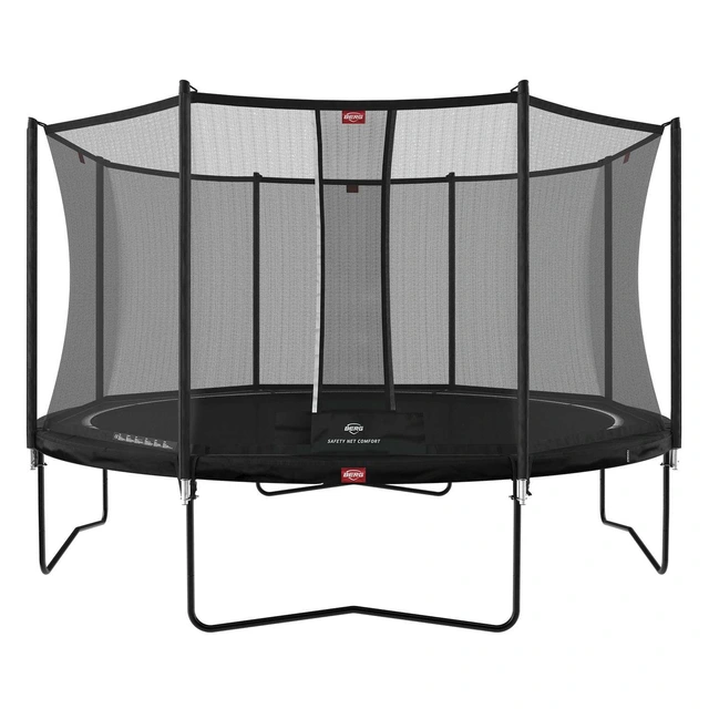 BERG Trampoline Favorit 430 sort Med sikkerhetsnett Comfort 