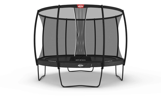 BERG Trampoline Champion 430 grå Med sikkerhetsnett Deluxe XL 